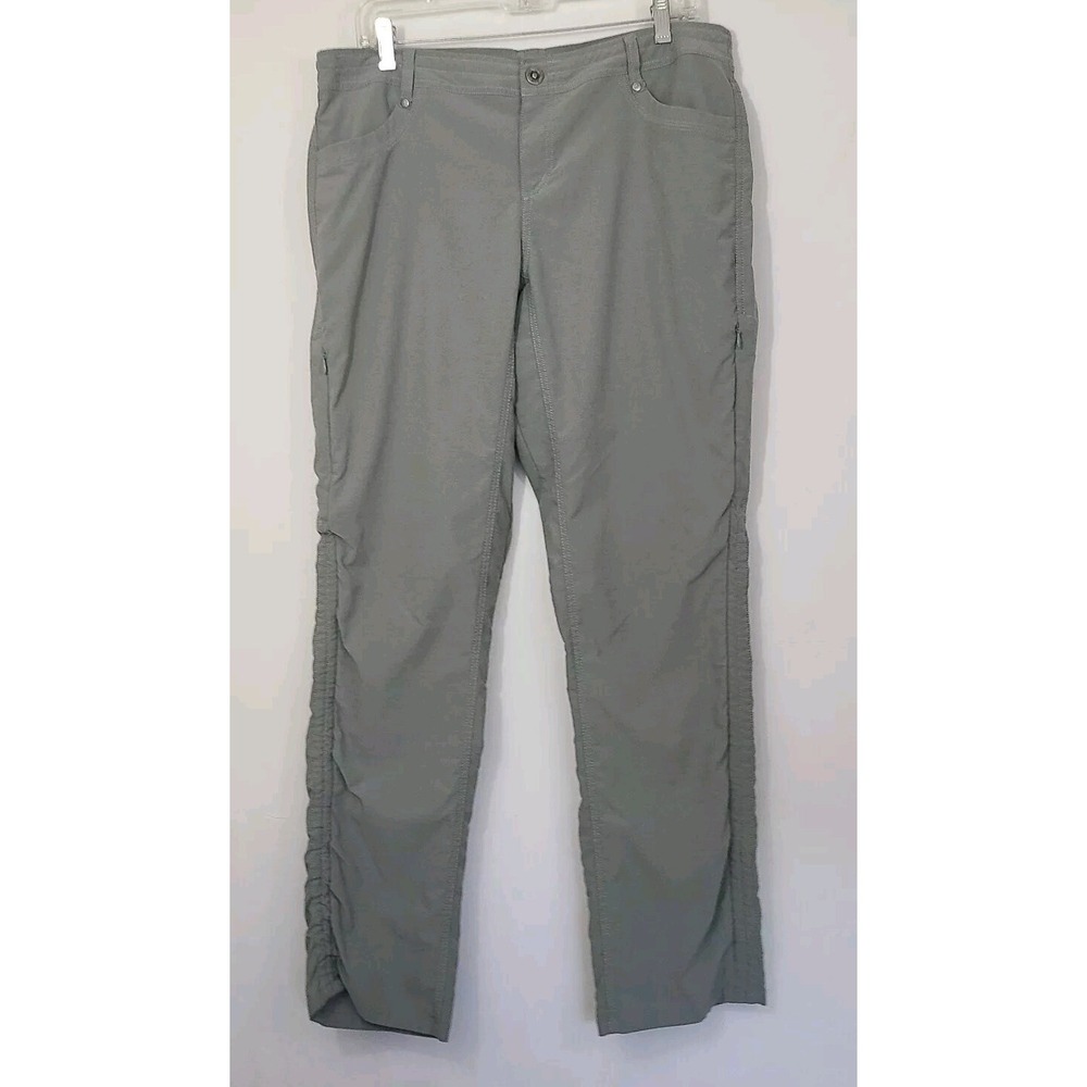 Kuhl Women's Trekr Pants Outdoor Hiking Active Pants Cinch Leg Gray Size 14 Reg